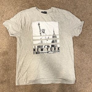 Gray New York Graphic T-Shirt